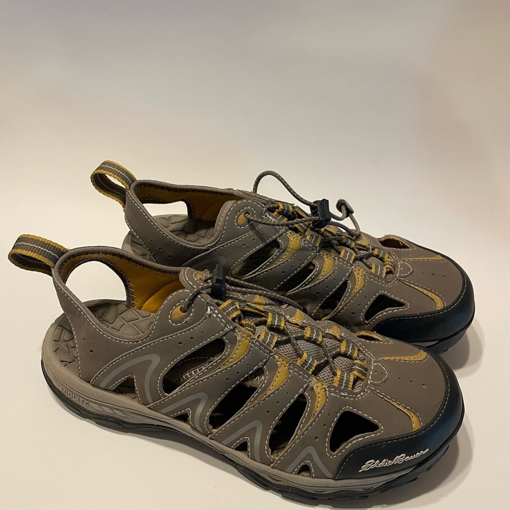 Eddie Bauer Men's Gray and Black Adventure Sandals